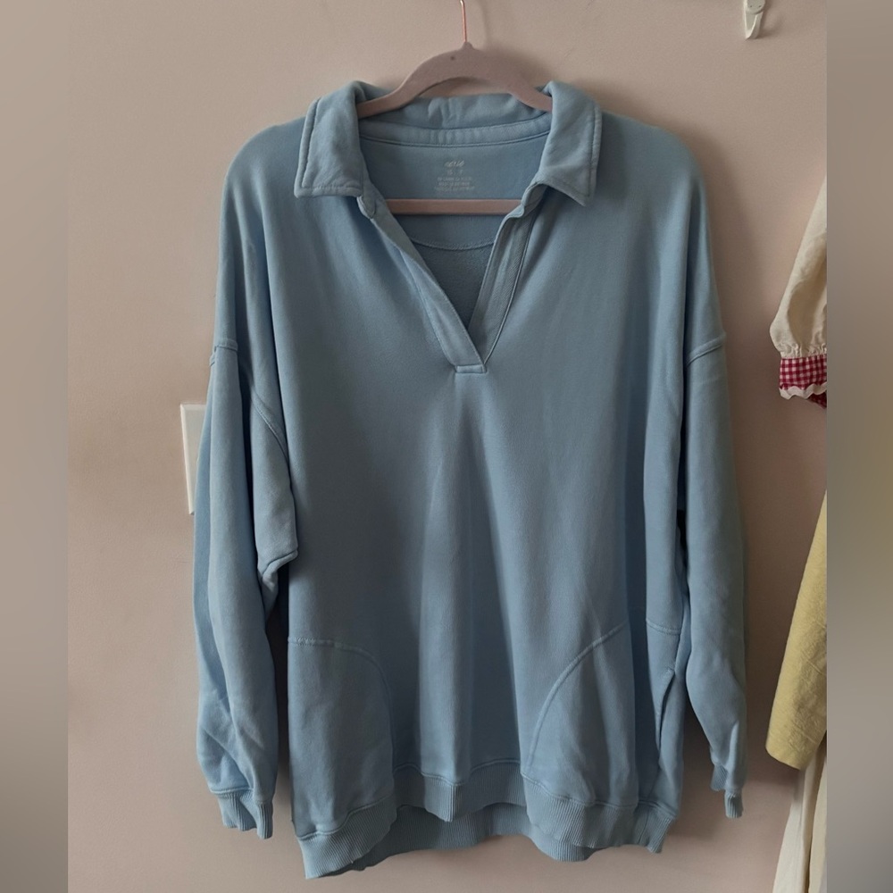 AERIE OVERSIZED COLLARED SWEATSHIRT 🥶